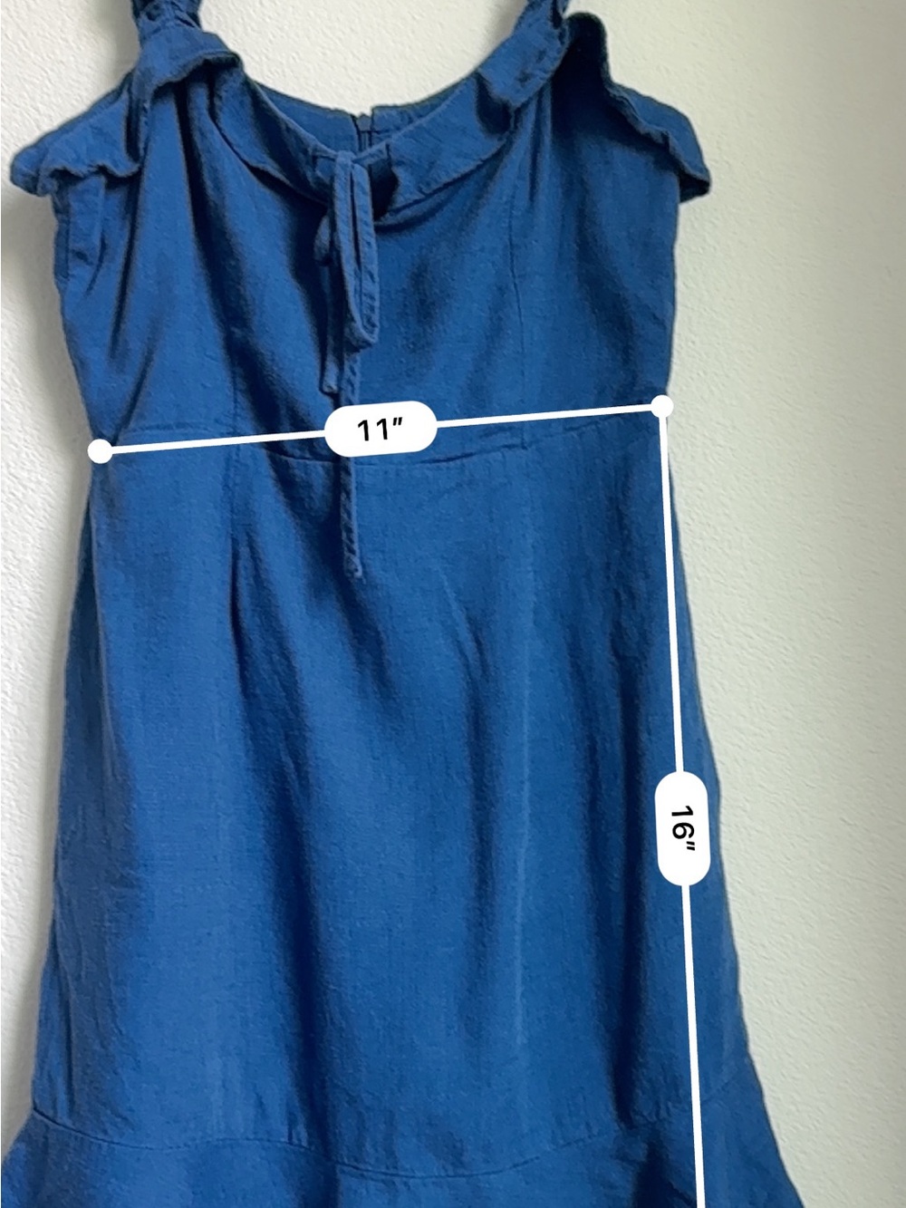 Lulus Days Like This Blue Ruffle Mini Dress Size Small - Picture 4 of 7